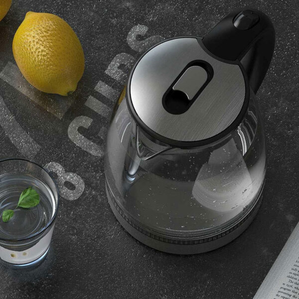 1.8L Borosilicate Glass Electric Kettle