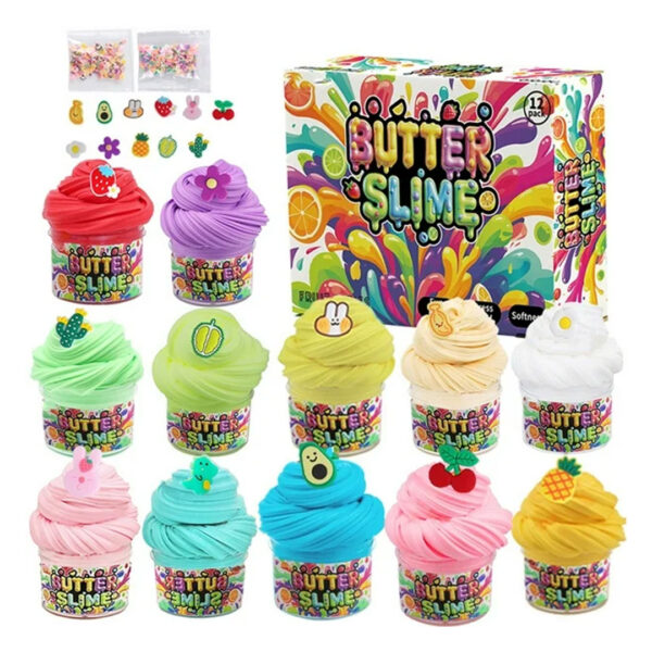 12 Pack Butter Slime Kit for Kids