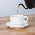 stackable cup and saucer set