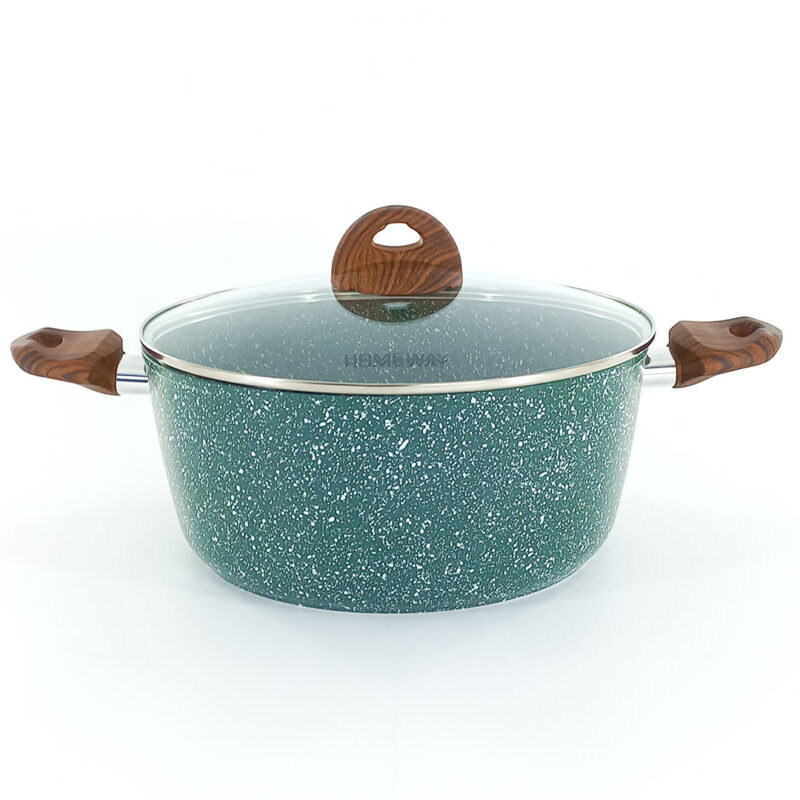 homeway-hw3682-cookware-set-green-3 8pc Granite Cookware Nonstick Set – HW3682 HOMEWAY