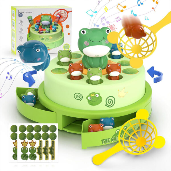 Rotating Musical Jumping Frog Game