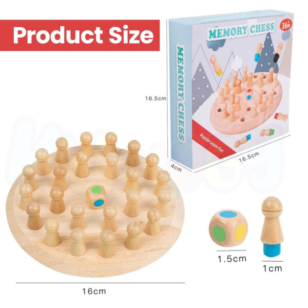 Wooden Memory Colour Matching Game for Kids