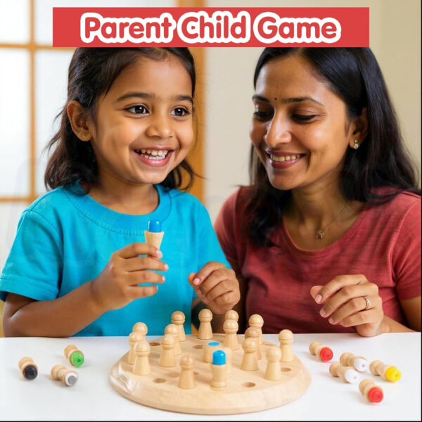 Wooden Memory Colour Matching Game for Kids