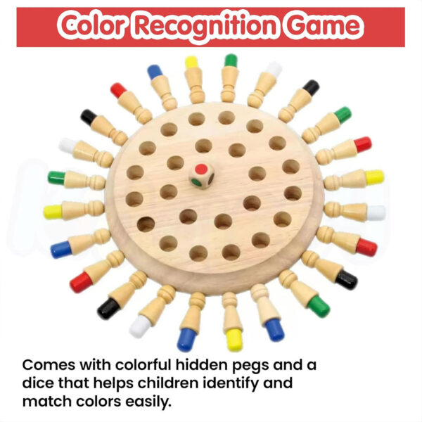 Wooden Memory Colour Matching Game for Kids