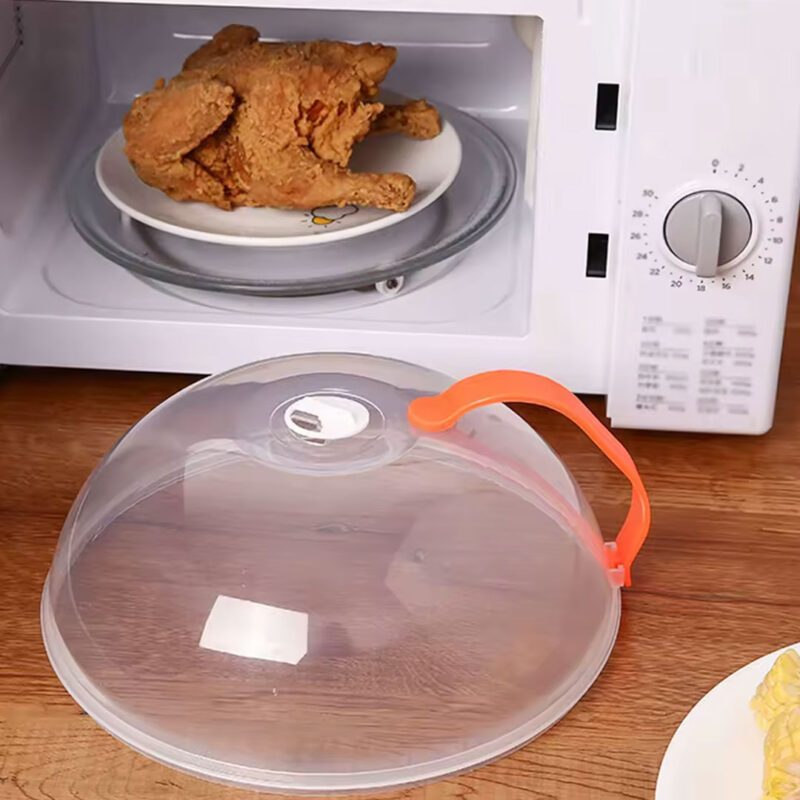 25cm Microwave Food Cover with Ventilation & Handle