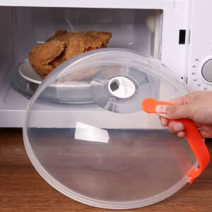25cm Microwave Food Cover with Ventilation & Handle