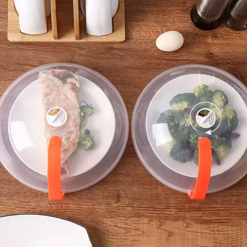 25cm Microwave Food Cover with Ventilation & Handle