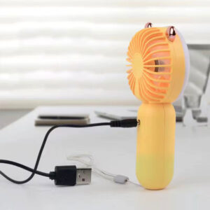 15cm Mini Rechargeable USB Fan with LED Light