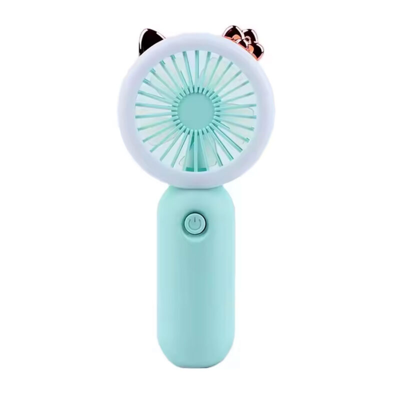 15cm Mini Rechargeable USB Fan with LED Light
