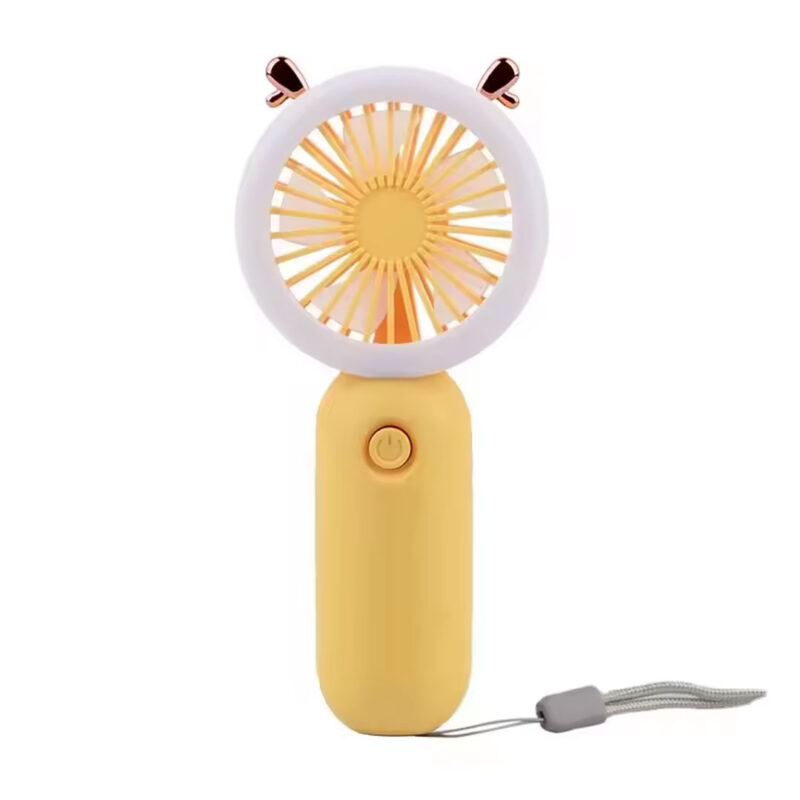 15cm Mini Rechargeable USB Fan with LED Light