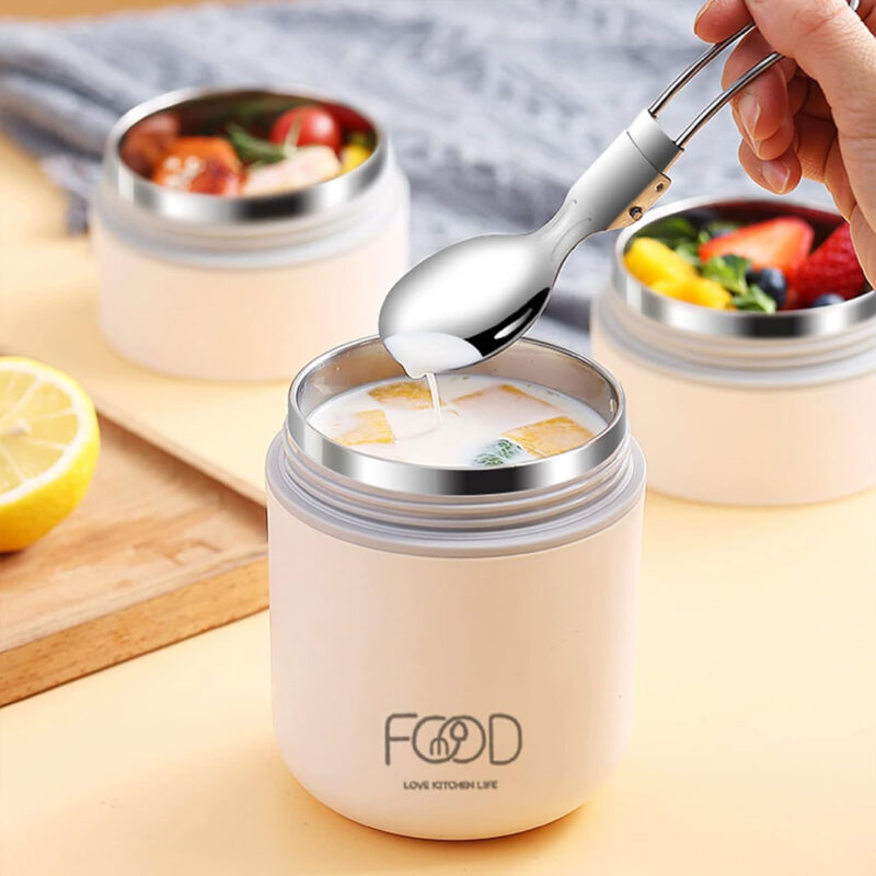 1 & 2 Tier Steel Vacuum Insulated Lunch Box