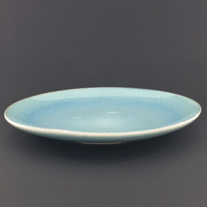 27cm Ceramic Dinner Plate - Light Blue Reactive Glaze