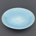27cm Ceramic Dinner Plate - Light Blue Reactive Glaze