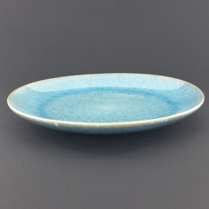 22cm Ceramic Side Plate - Light Blue Reactive Glaze