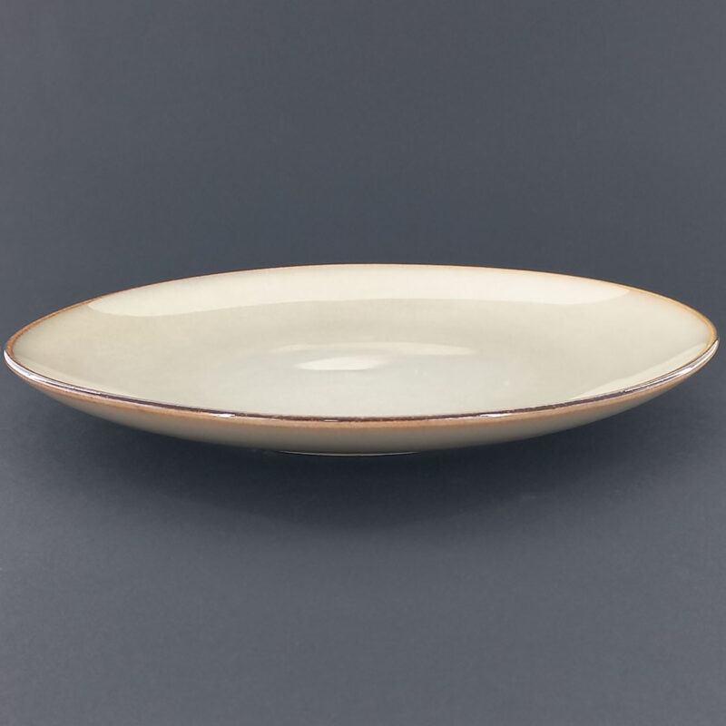 27cm Ceramic Dinner Plate - Speckled Beige Reactive Glaze