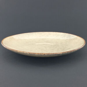 21.5cm Ceramic Side Plate - Speckled Beige Reactive Glaze