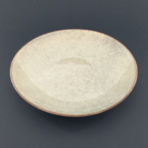 21.5cm Ceramic Side Plate - Speckled Beige Reactive Glaze