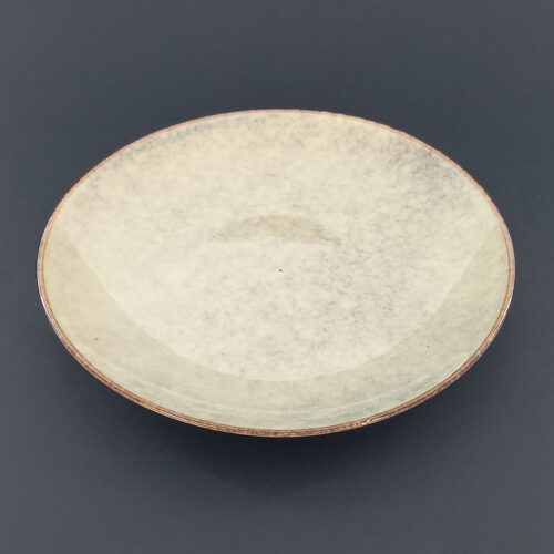 21.5cm Ceramic Side Plate - Speckled Beige Reactive Glaze