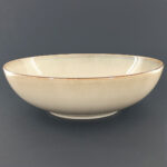 24.5cm Ceramic Serving Bowl - Speckled Beige Reactive Glaze