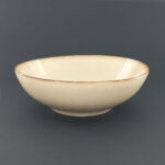 18cm Ceramic Bowl - Speckled Beige Reactive Glaze