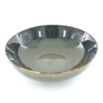 24cm Ceramic Serving Bowl Dark Grey-Green Reactive Glaze
