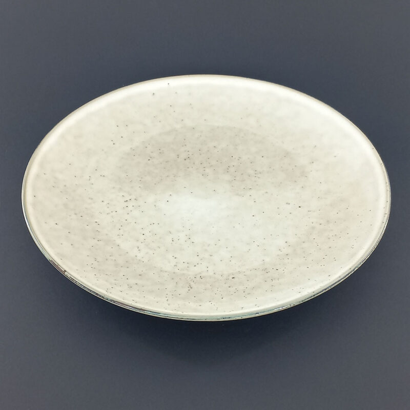 1885-speckled-beige-dinner-plate-2 27.5cm Ceramic Dinner Plate - Speckled Beige Reactive Glaze