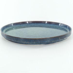 26cm Ceramic Dinner Plate - Reactive Blue Green Glaze