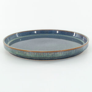 21.5cm Ceramic Side Plate – Reactive Blue Green Glaze