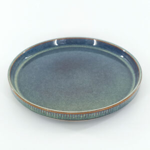 21.5cm Ceramic Side Plate – Reactive Blue Green Glaze