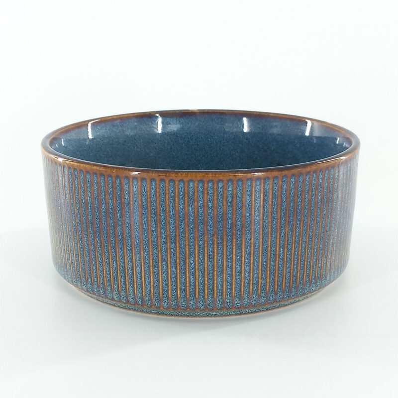 14cm Ceramic Bowl – Reactive Blue Green Glaze