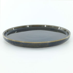 20.5cm Ceramic Side Plate - Dark Blue-Grey