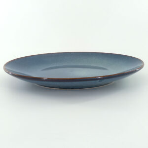 26.5cm Ceramic Dinner Plate - Dark Blue Reactive Glaze