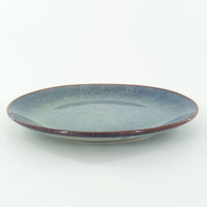 20.5cm Ceramic Side Plate - Blue Reactive Glaze