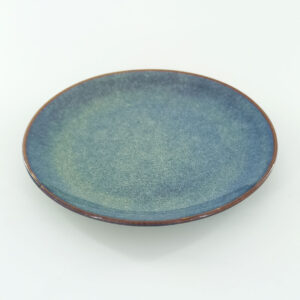 20.5cm Ceramic Side Plate - Blue Reactive Glaze