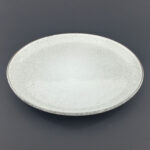27.5cm Ceramic Dinner Plate - Speckled Grey Reactive Glaze