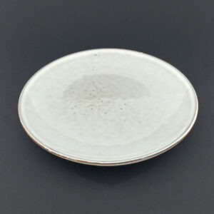 19.5cm Ceramic Side Plate - Speckled Grey Reactive Glaze