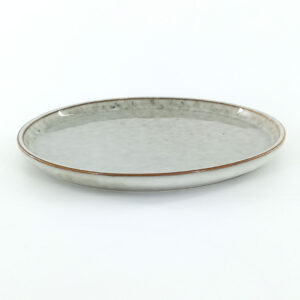 21.5cm Ceramic Side Plate – Speckled Grey Reactive Glaze