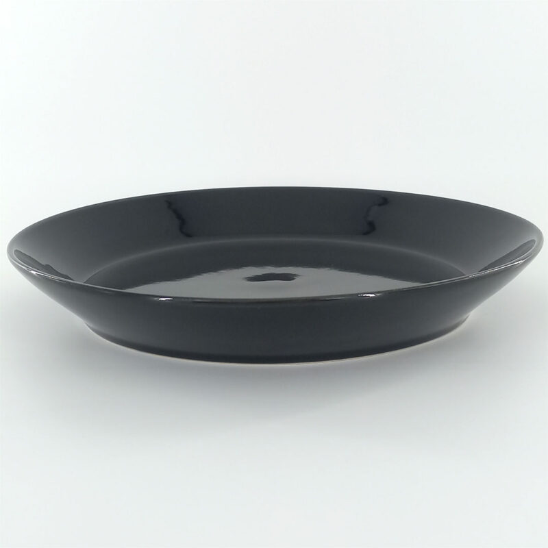 26cm Ceramic Dinner Plate - Glossy Black