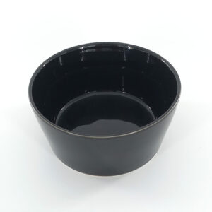 13cm Ceramic Bowl - Glossy Black