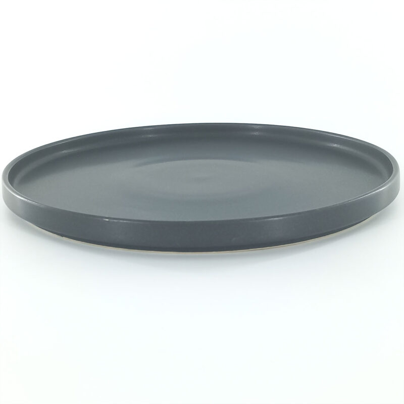 26cm Ceramic Dinner Plate - Matte Grey