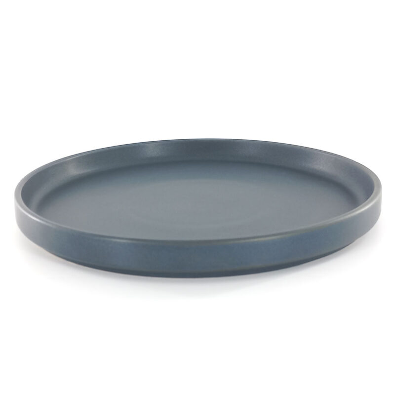 21.5cm Ceramic Side Plate - Matte Grey