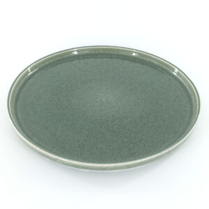 26.5cm Ceramic Dinner Plate - Sage Green Reactive Glaze