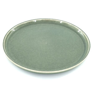 21.5cm Ceramic Side Plate - Sage Green Reactive Glaze