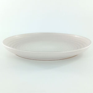 27cm Ceramic Dinner Plate - Textured Ridged Design