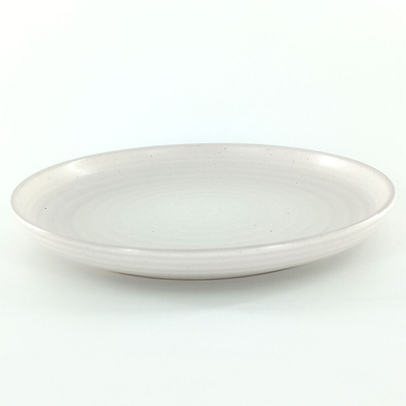 1928-ceramic-side-plate-1 21cm Ceramic Side Plate – Textured Ridged Design