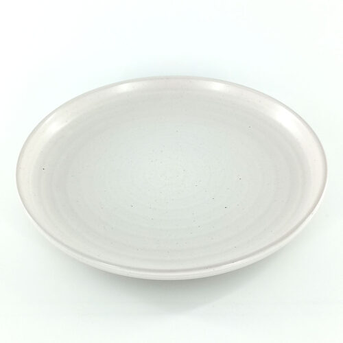 21cm Ceramic Side Plate – Textured Ridged Design