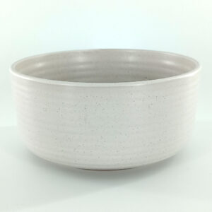 15cm Ceramic Bowl - Speckled Ridged Design