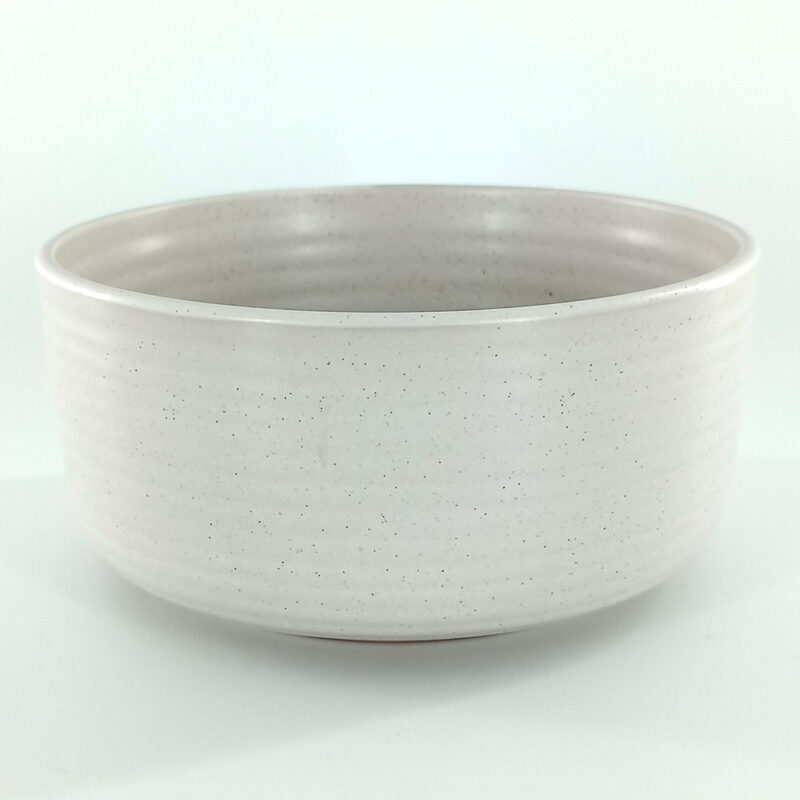15cm Ceramic Bowl - Speckled Ridged Design