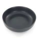 21cm Ceramic Deep Plate - Matte Black