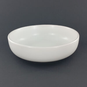 21cm Ceramic Deep Plate - Matte White